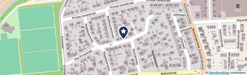 Kaartweergave Piet Prinsstraat 31 in Huizen