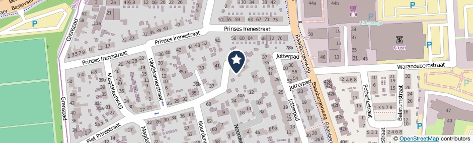 Kaartweergave Piet Prinsstraat 46 in Huizen