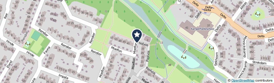 Kaartweergave Poolvos in Huizen