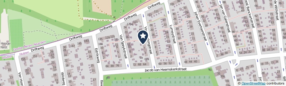 Kaartweergave Van Treslongstraat 11 in Huizen