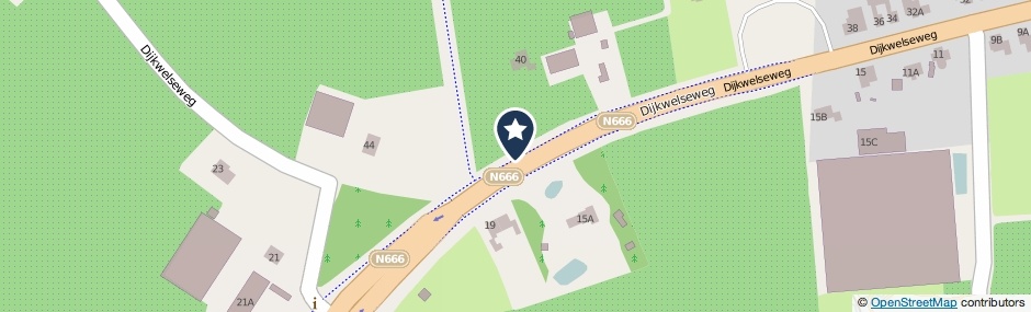 Kaartweergave Dijkwelseweg in Kapelle