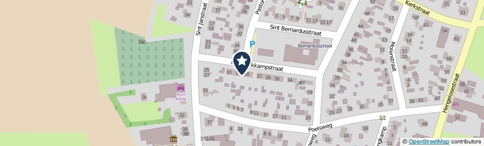 Kaartweergave Nyssinckkampstraat 16 in Keijenborg