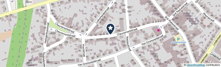 Kaartweergave Chevremontstraat 38 in Kerkrade