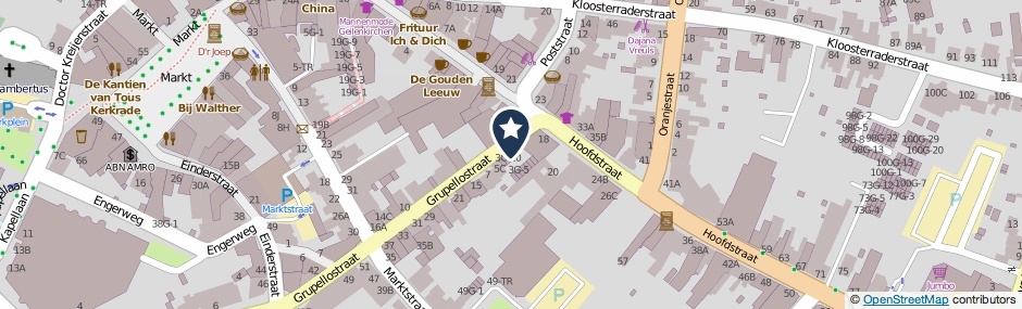 Kaartweergave Grupellostraat 3-G11 in Kerkrade