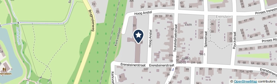 Kaartweergave Hoog Anstel 1-K233 in Kerkrade