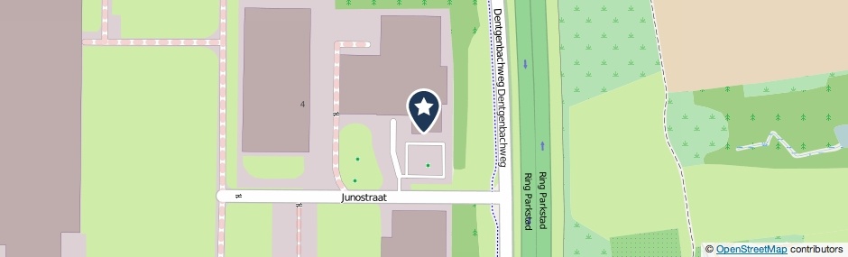 Kaartweergave Junostraat 2 in Kerkrade