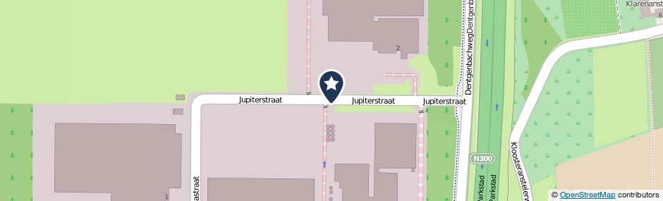 Kaartweergave Jupiterstraat in Kerkrade