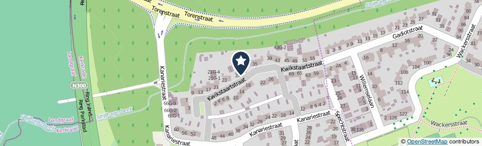 Kaartweergave Kwikstaartstraat 29 in Kerkrade