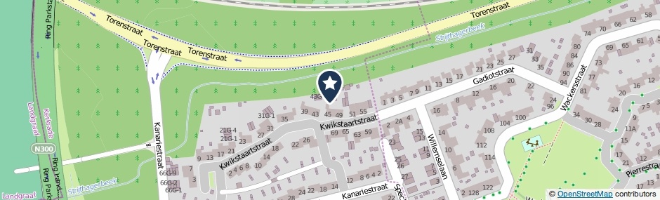 Kaartweergave Kwikstaartstraat 43-G5 in Kerkrade