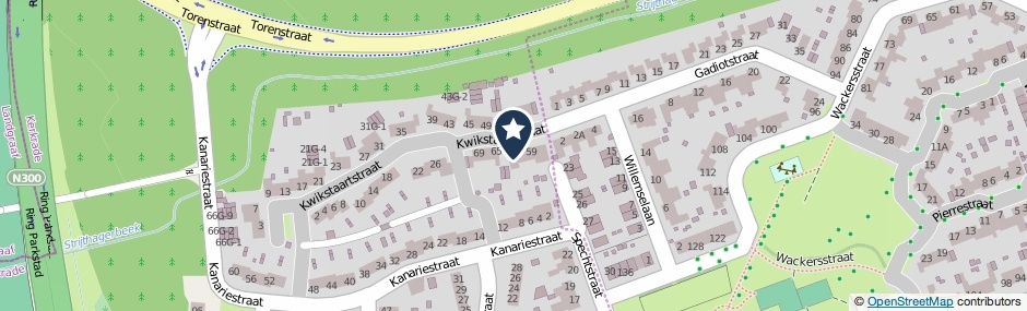 Kaartweergave Kwikstaartstraat 63 in Kerkrade