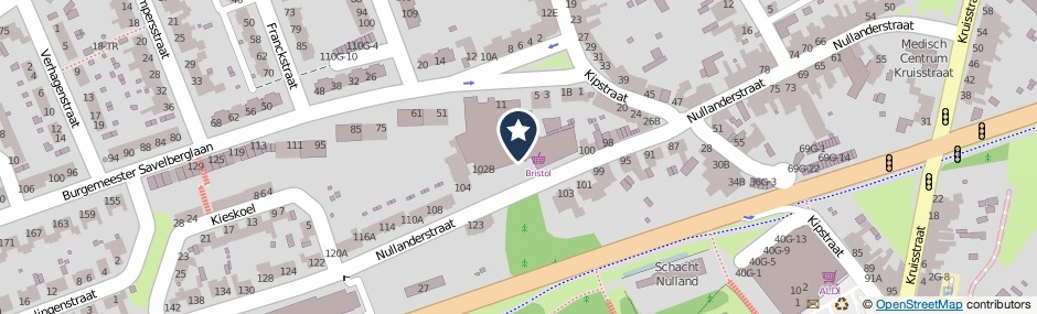 Kaartweergave Nullanderstraat 102 in Kerkrade