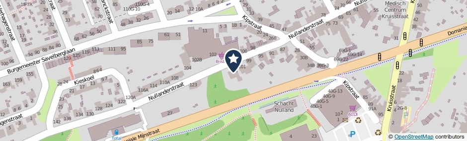Kaartweergave Nullanderstraat 103 in Kerkrade