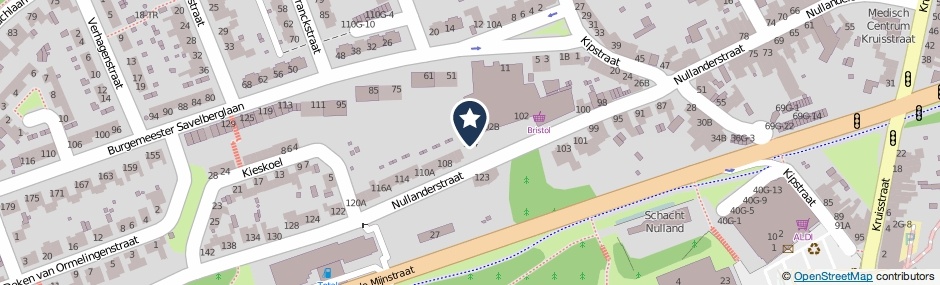 Kaartweergave Nullanderstraat 104 in Kerkrade