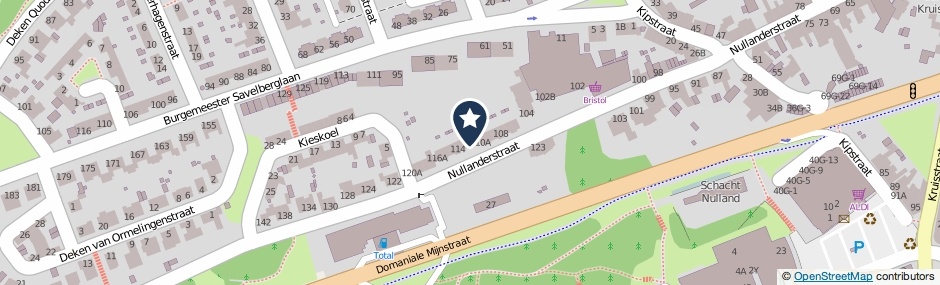 Kaartweergave Nullanderstraat 112 in Kerkrade