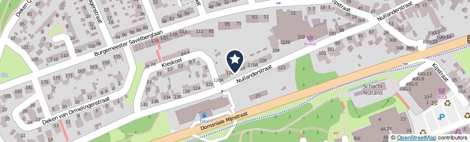 Kaartweergave Nullanderstraat 116 in Kerkrade