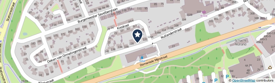 Kaartweergave Nullanderstraat 124 in Kerkrade