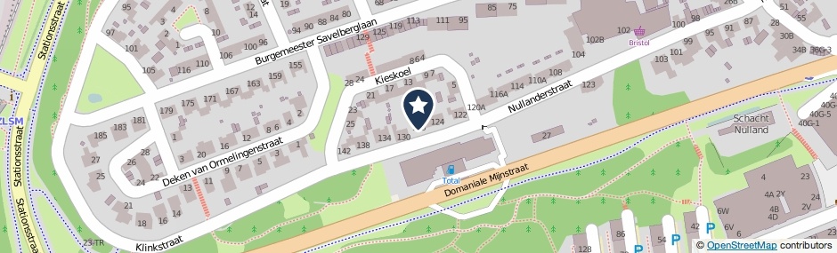 Kaartweergave Nullanderstraat 128 in Kerkrade