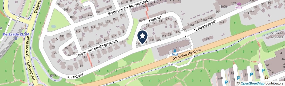 Kaartweergave Nullanderstraat 140 in Kerkrade