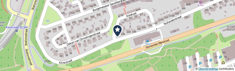 Kaartweergave Nullanderstraat 142 in Kerkrade