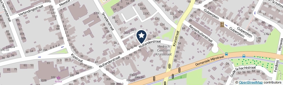 Kaartweergave Nullanderstraat 60 in Kerkrade
