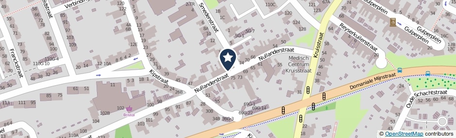 Kaartweergave Nullanderstraat 78 in Kerkrade
