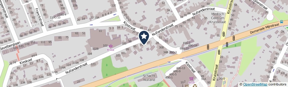 Kaartweergave Nullanderstraat 89 in Kerkrade