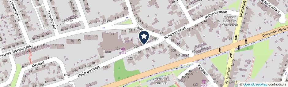 Kaartweergave Nullanderstraat 96 in Kerkrade
