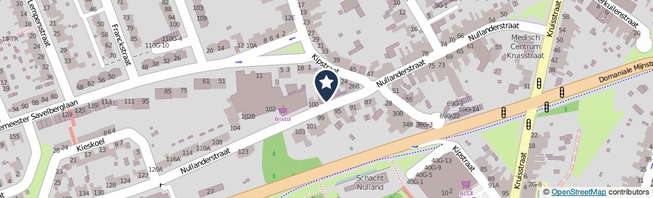 Kaartweergave Nullanderstraat 98 in Kerkrade