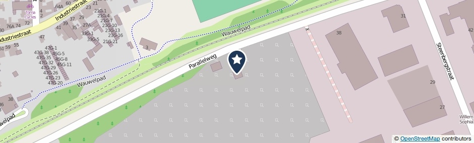 Kaartweergave Parallelweg 8 in Kerkrade
