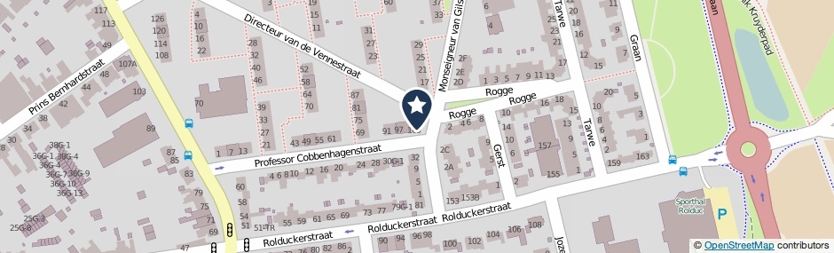 Kaartweergave Prof.Cobbenhagenstraat 107 in Kerkrade