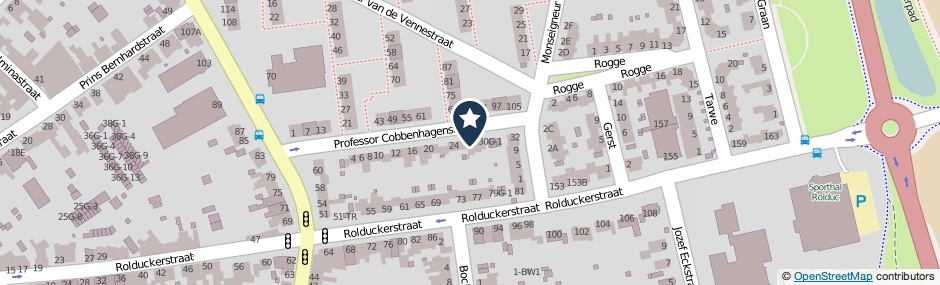 Kaartweergave Prof.Cobbenhagenstraat 28 in Kerkrade