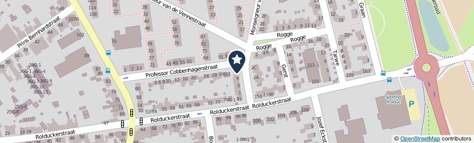 Kaartweergave Prof.Cobbenhagenstraat 32 in Kerkrade