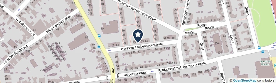 Kaartweergave Prof.Cobbenhagenstraat 49 in Kerkrade