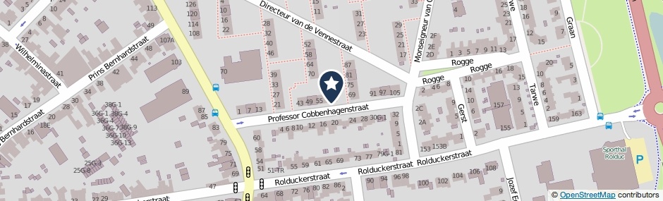 Kaartweergave Prof.Cobbenhagenstraat 63 in Kerkrade