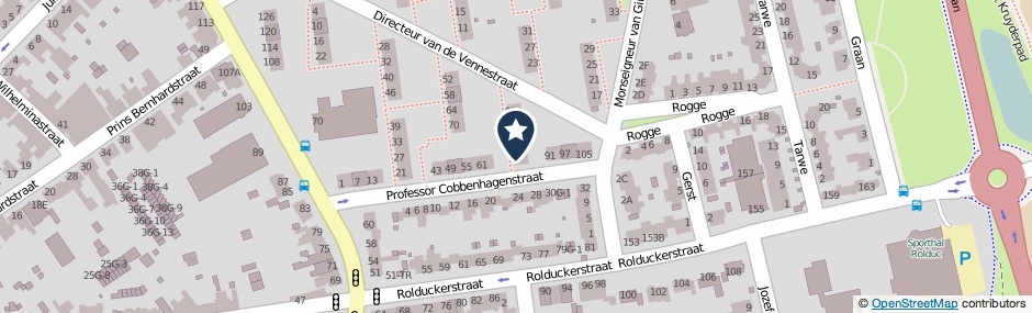 Kaartweergave Prof.Cobbenhagenstraat 69 in Kerkrade