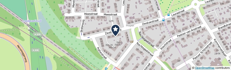 Kaartweergave Zwaluwstraat 27 in Kerkrade