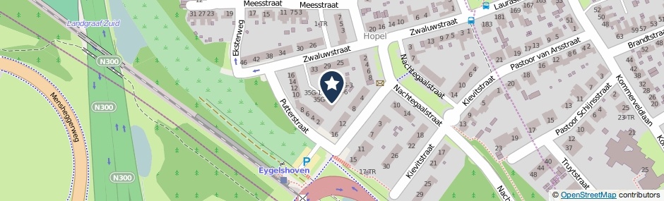 Kaartweergave Zwaluwstraat 35-G10 in Kerkrade