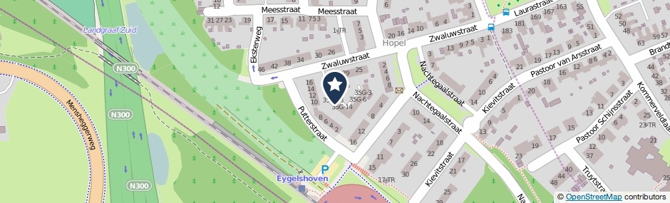 Kaartweergave Zwaluwstraat 35-G17 in Kerkrade