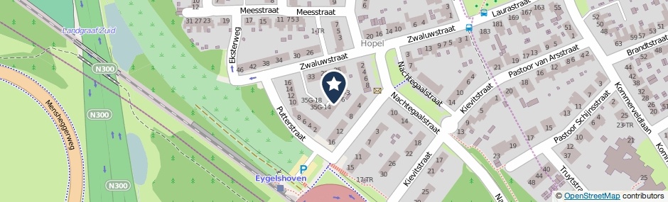 Kaartweergave Zwaluwstraat 35-G7 in Kerkrade