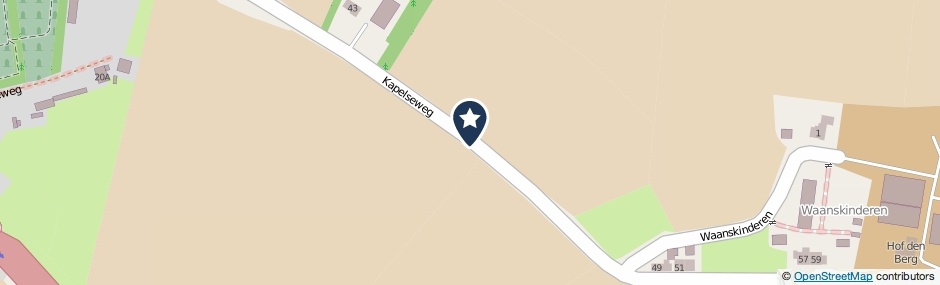 Kaartweergave Kapelseweg in Kloetinge
