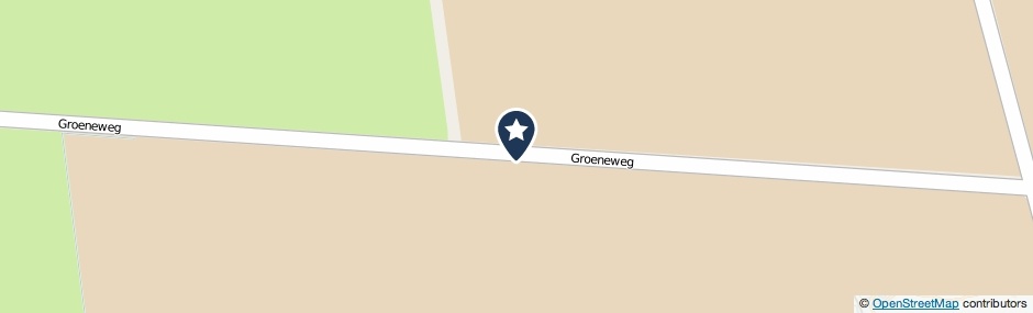 Kaartweergave Groeneweg in Klundert