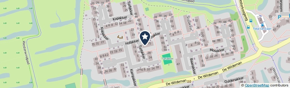 Kaartweergave Baanakker 79 in Koog Aan De Zaan