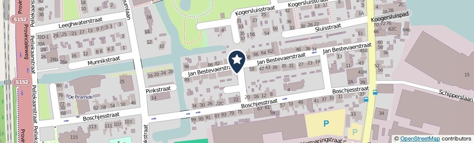 Kaartweergave Jan Bestevaerstraat 67 in Koog Aan De Zaan