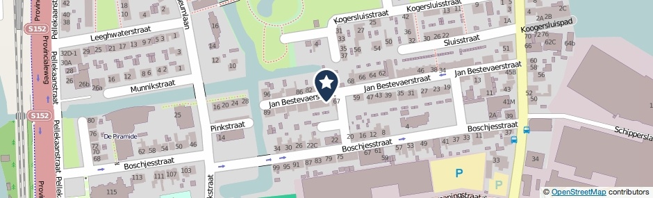 Kaartweergave Jan Bestevaerstraat 69 in Koog Aan De Zaan