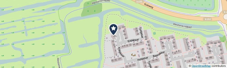 Kaartweergave Kopakker 21 in Koog Aan De Zaan