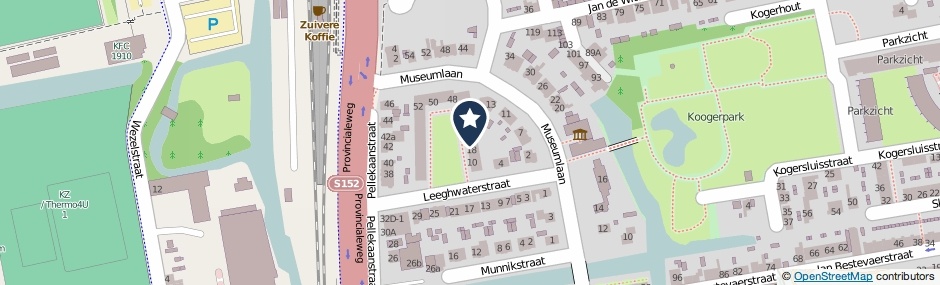Kaartweergave Leeghwaterstraat 22 in Koog Aan De Zaan
