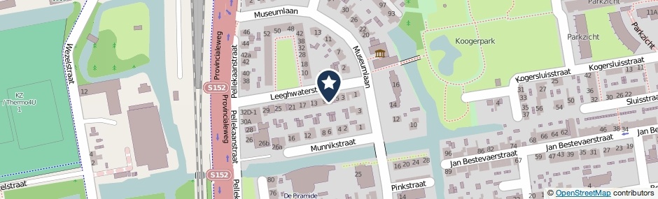 Kaartweergave Leeghwaterstraat 7 in Koog Aan De Zaan