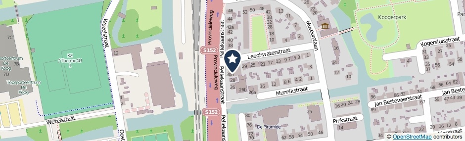 Kaartweergave Pellekaanstraat 32-A in Koog Aan De Zaan