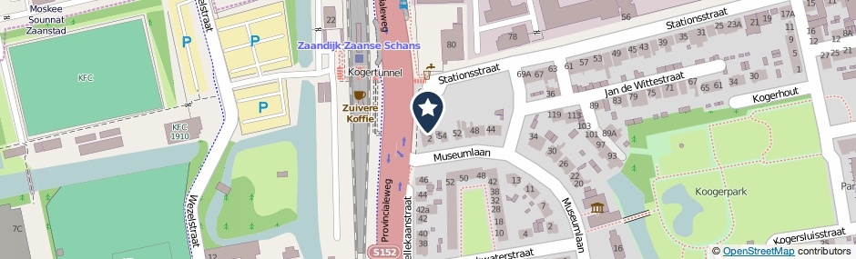 Kaartweergave Stationsplein 4 in Koog Aan De Zaan