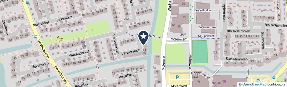 Kaartweergave Verwerakker 38 in Koog Aan De Zaan